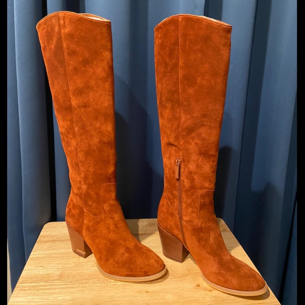 Calvin Klein Dark Cuoio Massie Knee High Boot